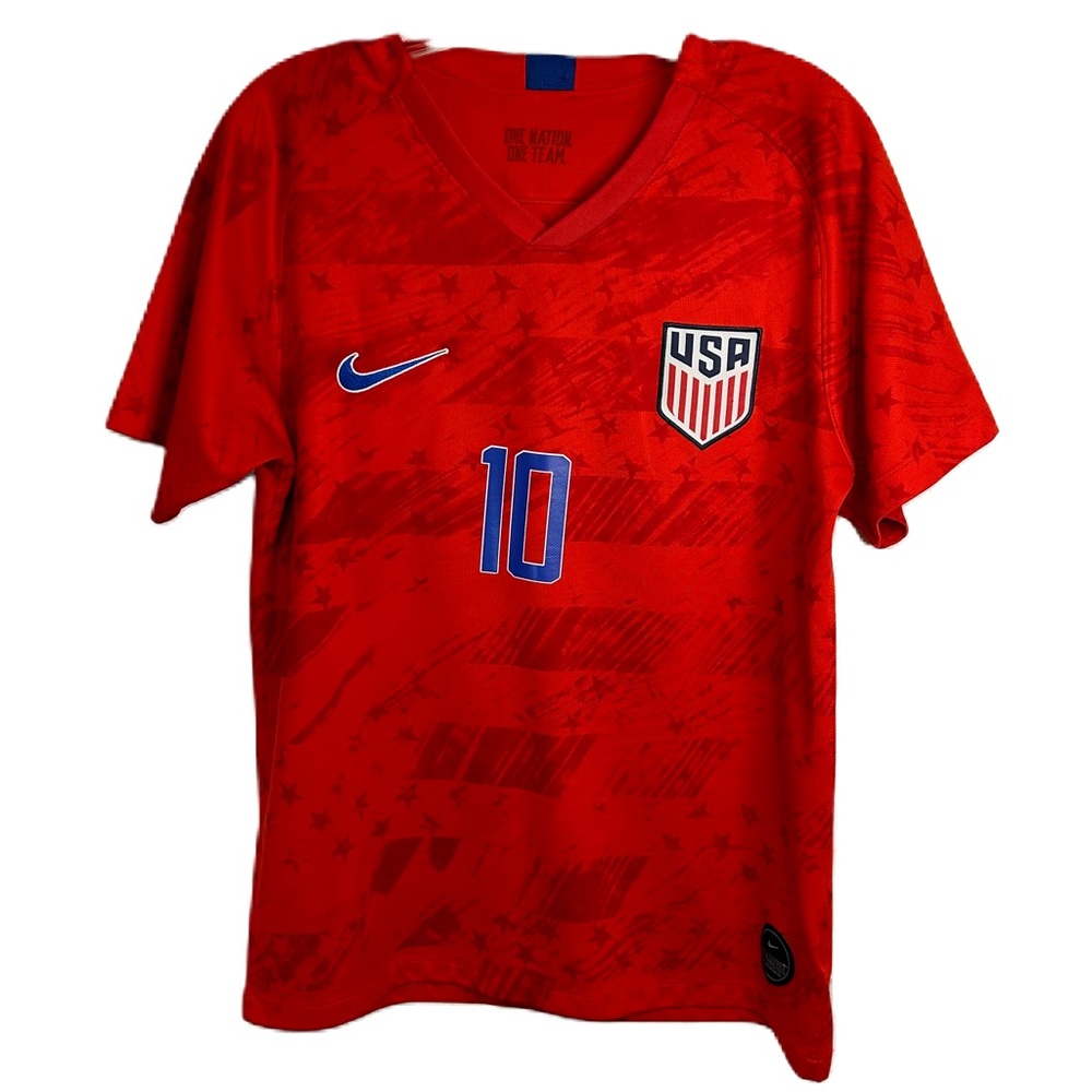 Carli Lloyd Nike Soccer Jersey USWNT #10 Red Medium